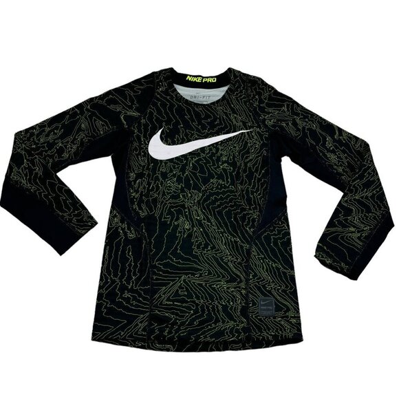 Nike Pro Dri-Fit Fitted Base Layer Cold Weather Long Sleeve Shirt Youth SZ Small - Picture 1 of 8